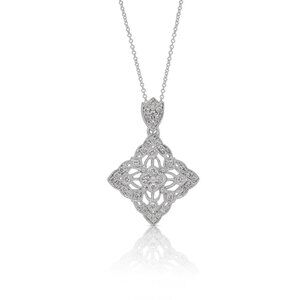 IGI Certified 0.91ct Natural Diamond Pendant - 18K White Gold
